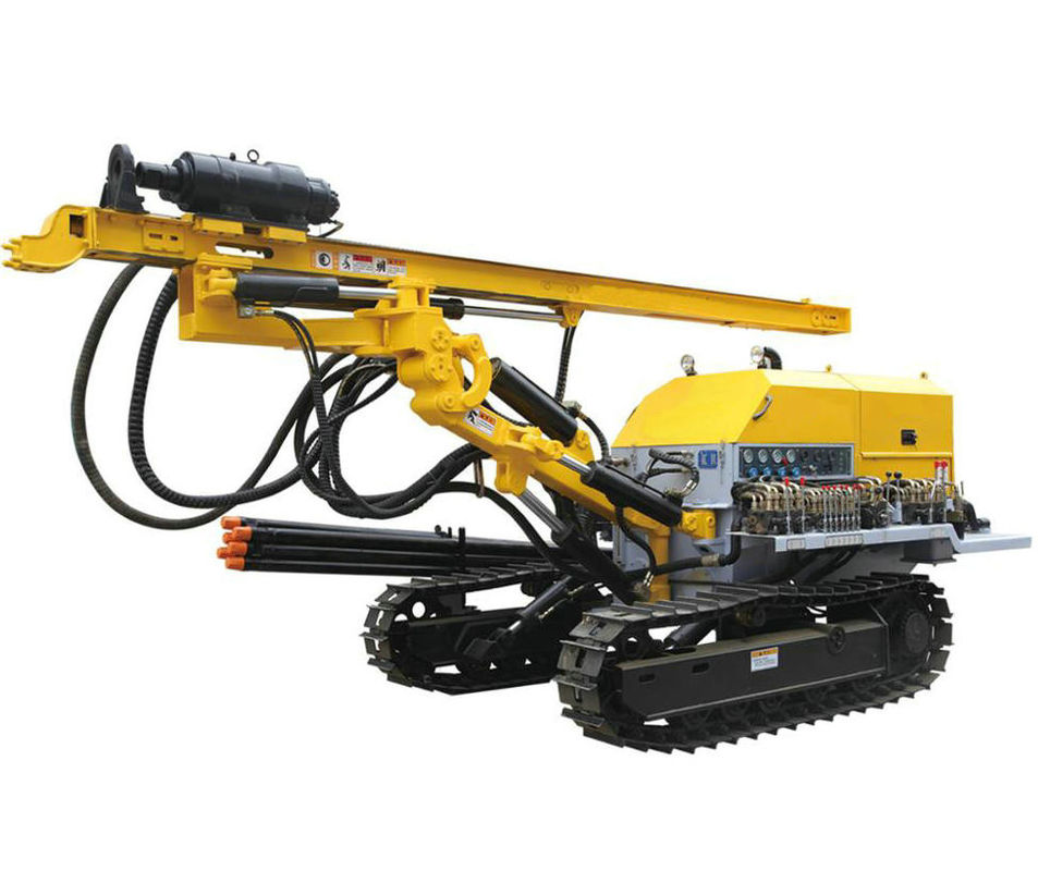 60m Kleiner Crawler Typ DTH Rotation Blasting Mounted Bohrloch Portable Bergbau Pneumatische Bohrloch Richtung Maschine
