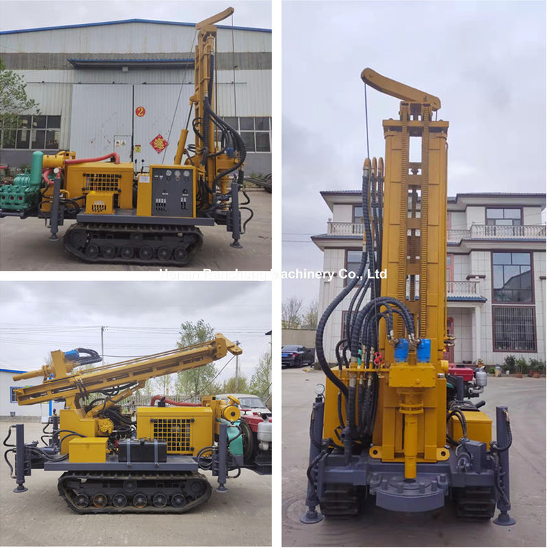 Crawler-Typ Hydraulisches Wasserbohrgerät für Kernbohrgerät Heim-Wasserbohrgeräte 150m Tiefe