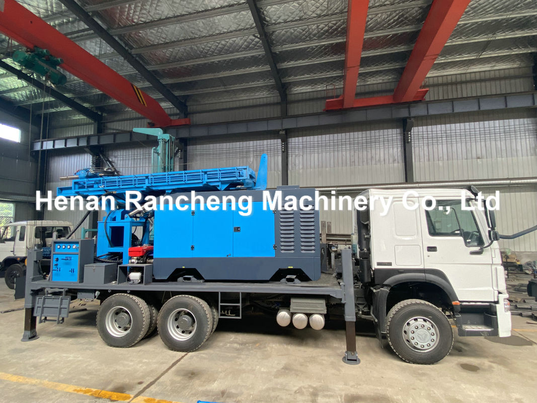 350m Tiefe Lastwagen montierte Bohrmaschine / Lastwagen montierte Wasserbrunnen-Bohrmaschine mit 6X4 HOWO Truck