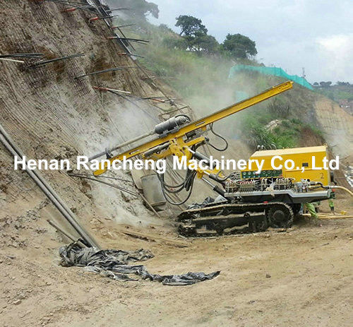 60m Kleiner Crawler Typ DTH Rotation Blasting Mounted Bohrloch Portable Bergbau Pneumatische Bohrloch Richtung Maschine