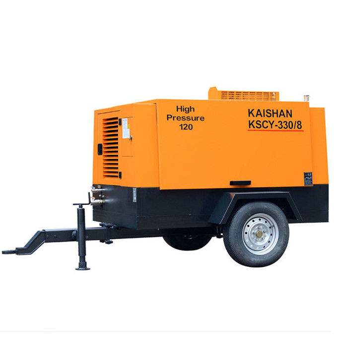 9. 2m3 / min Kapazität Bohrluftkompressor Yuchai 88KW 8bar Arbeitsdruck
