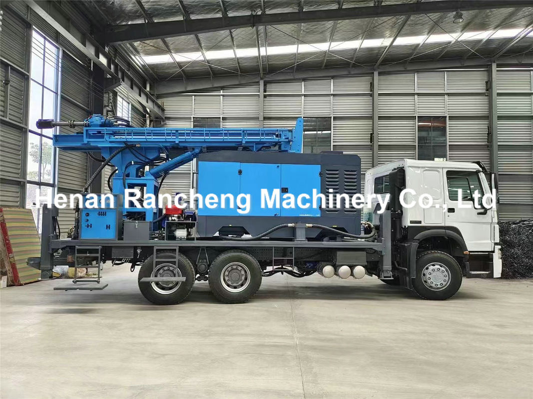 Hydraulisches Dreirad Wasserbohrgerät Bohrtiefe 400 m mit Cummins 170 PS Lastfahrzeugmotor