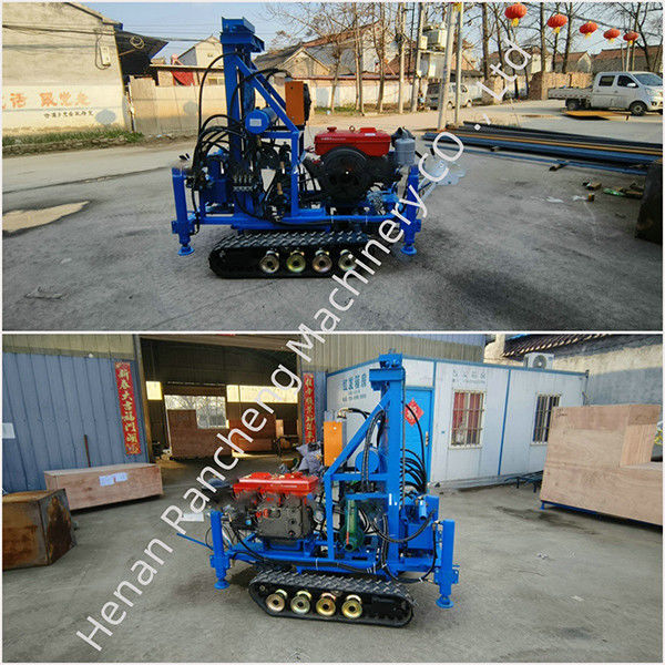 Kleine hydraulische Bohrflasche 160m Tiefe Wassergräber Maschine Crawler Montierte Wasserbohranlage zum Verkauf