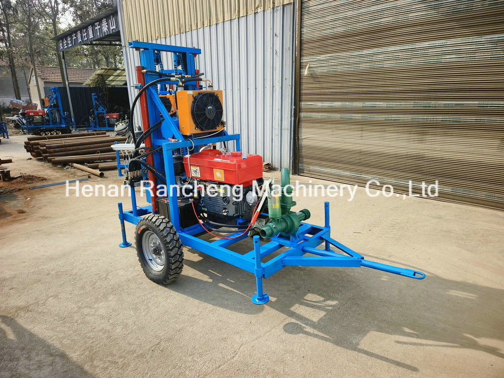 150m Bohrtiefe Portable Wasserbohrmaschine mit 450mm Bohrloch Durchmesser