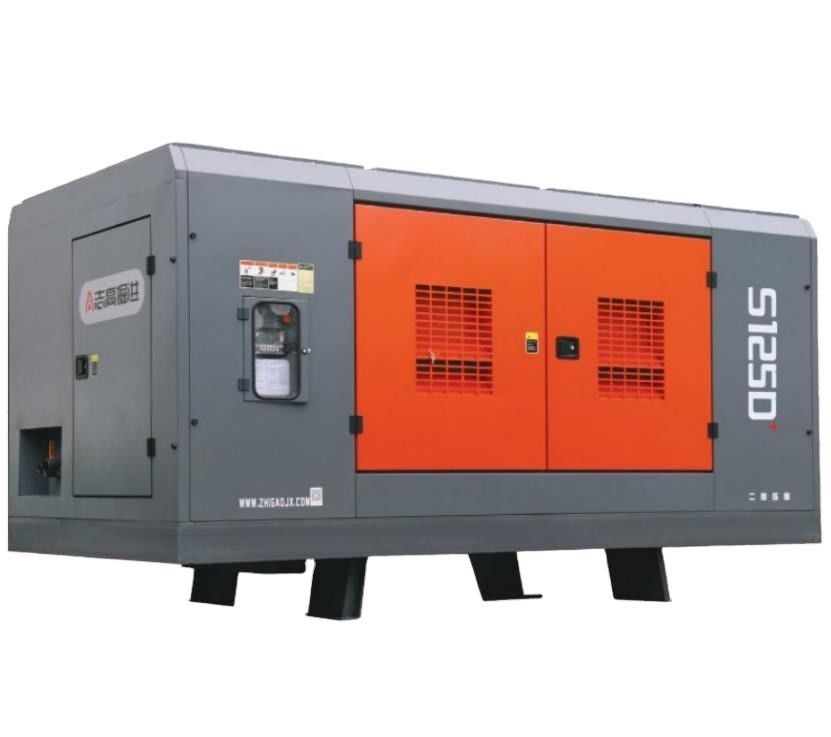 S125D Luftkompressor mit 410 kW Cu-mmins Motor für 300-400m Bohrungen