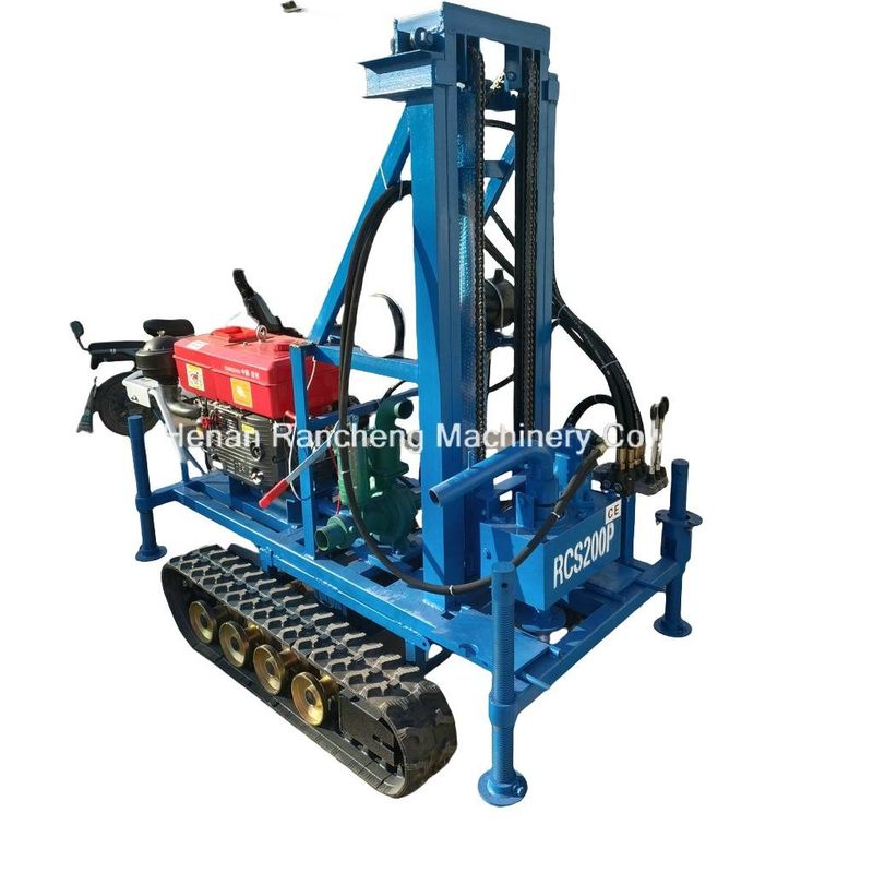 Gummikrawler-Montage-Portable-Wasserbohrmaschine 150m Tiefe 450mm Durchmesser Einfacher Betrieb