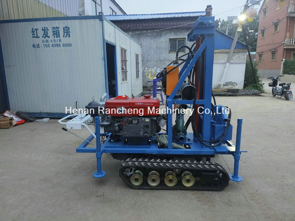 Hocheffiziente, leichte, kleine, tragbare Wasserbohranlage von 160 m mit 35 PS-Motor