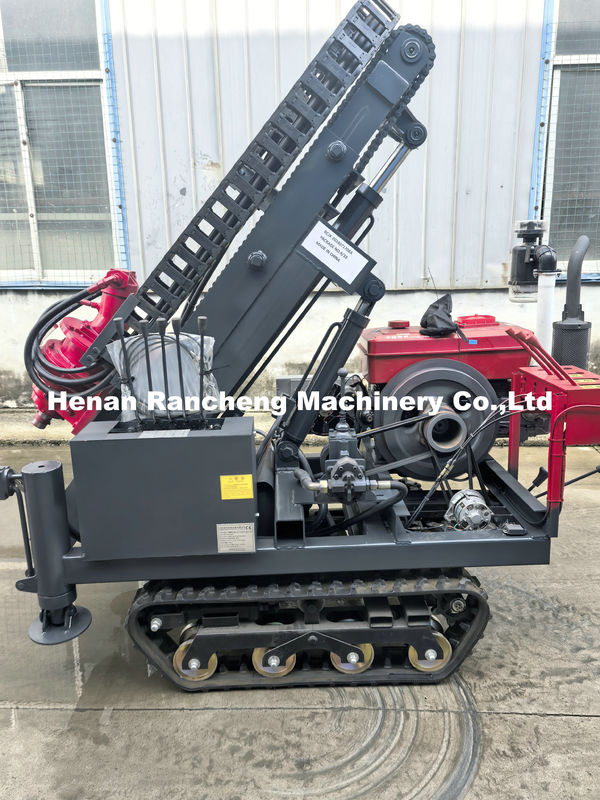 30 m Tiefe Kleiner Crawler Pneumatischer Pfahlfahrer Auger Rohrbohrmaschine DTH Bohrgerät