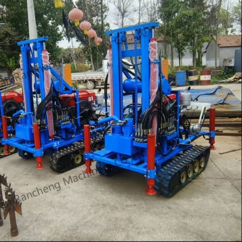 Hydraulischer Crawler 160m Bohrloch Bohrbrunnen Wasser Bohrbohranlagen Maschine mit 35HP Motor