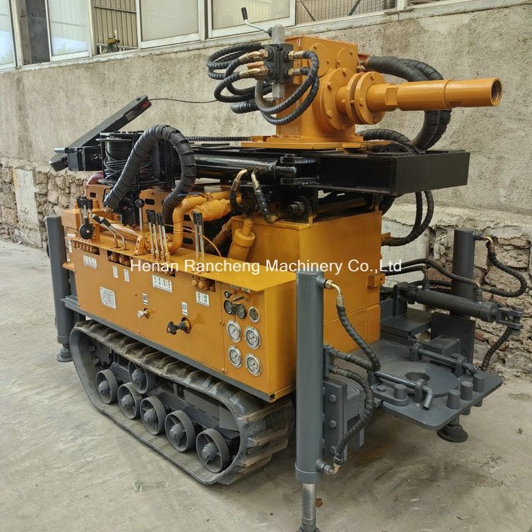 180 m Pneumatisches Wasserbohrgerät Multifunktions-Crawler-Bohrgerät mit 55 kW Quanchai Diesel