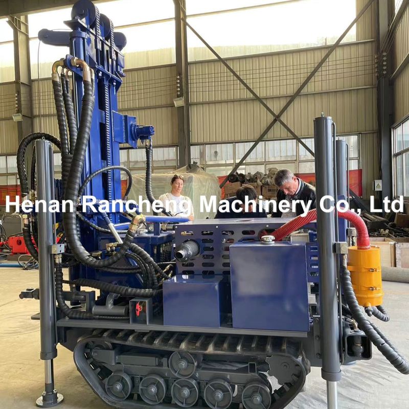 Tiefe 180m Mini Crawler Bohrbohrmaschine mit 77,3 kW Dieselmotor