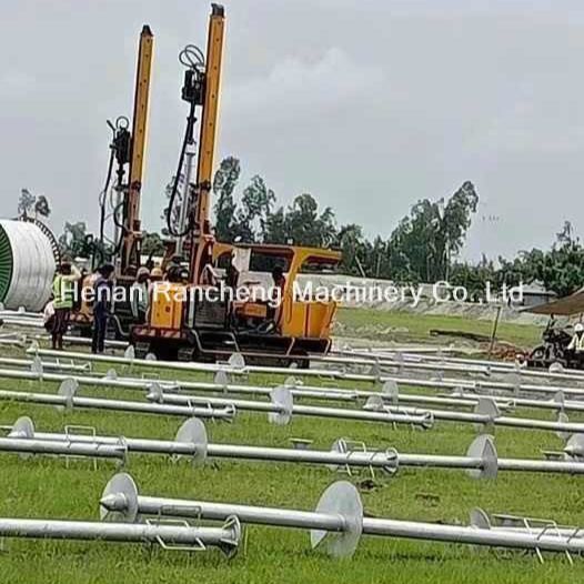 Solar-Pile-Treiber mit 39 kW Motor für 170 cm Tiefe und 2,8 Tonnen Fahrzeuggewicht
