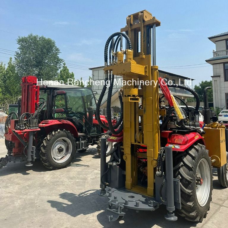 200/260m 254mm Traktor auf vier Rädern Hochleistungs-Wasserbohranlage