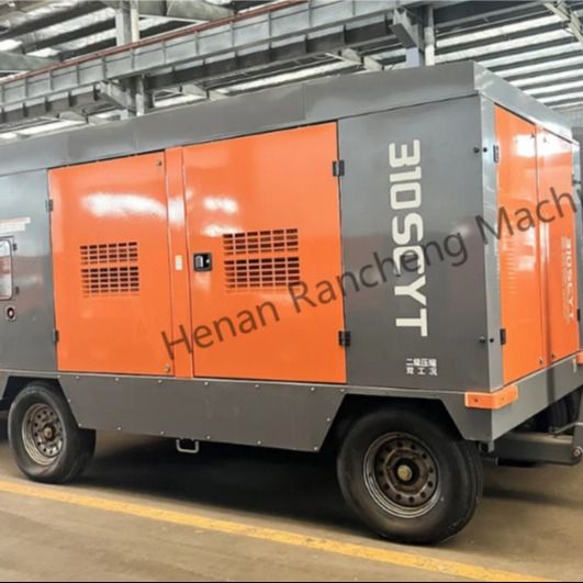 310SCYT 1178 Cfm Tragbare Schraubluftkompressor mit 4 Rädern für Wasserbrunnen