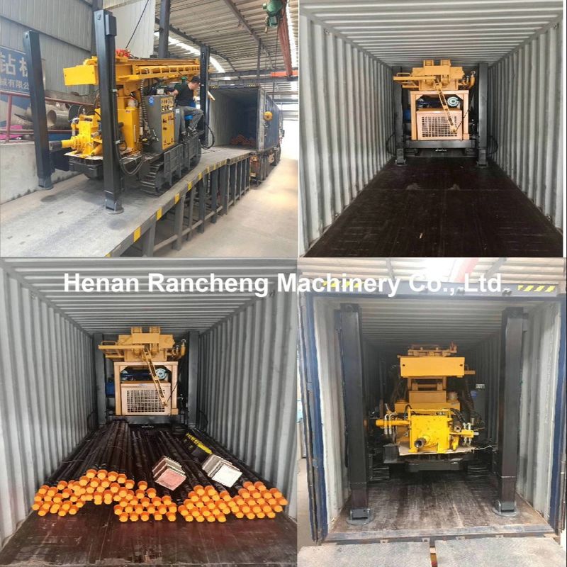 Hydraulisches Bohrloch Wasserbohrgerät 680m Crawler-montierte Maschine mit 154KW Cummins-Motor