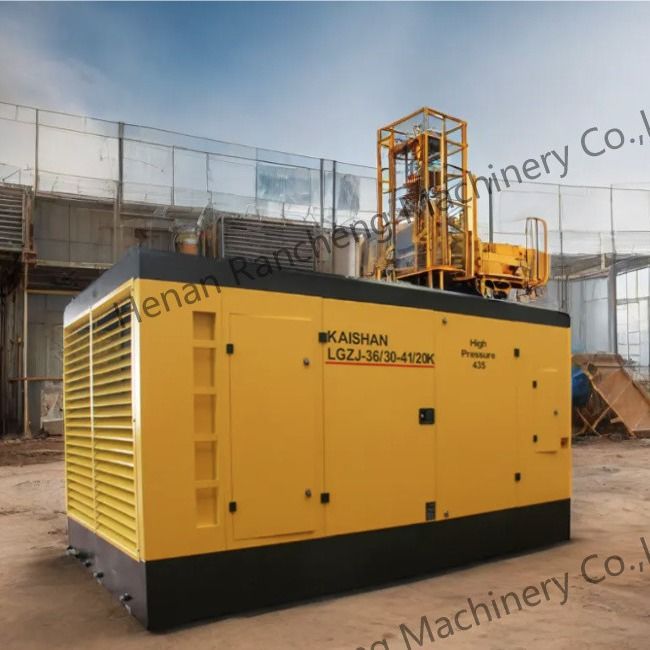 30bar beweglicher Schraubluftkompressor mit 550 PS Cu-mmins-Motor für tiefe Brunnen