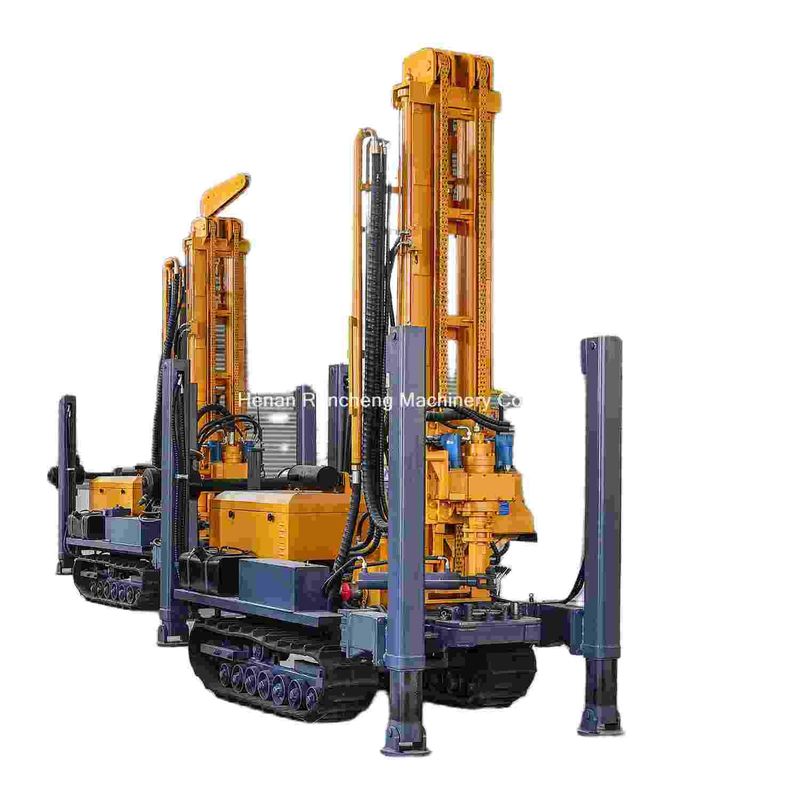 180 m Pneumatisches Wasserbohrgerät Multifunktions-Crawler-Bohrgerät mit 55 kW Quanchai Diesel