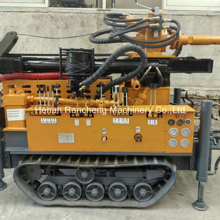 180 m Pneumatisches Wasserbohrgerät Multifunktions-Crawler-Bohrgerät mit 55 kW Quanchai Diesel