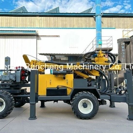 RCF220W 65KW Motor Wasserbrunnen Anhängerrad Typ DTH Wasserbrunnenbohranlage