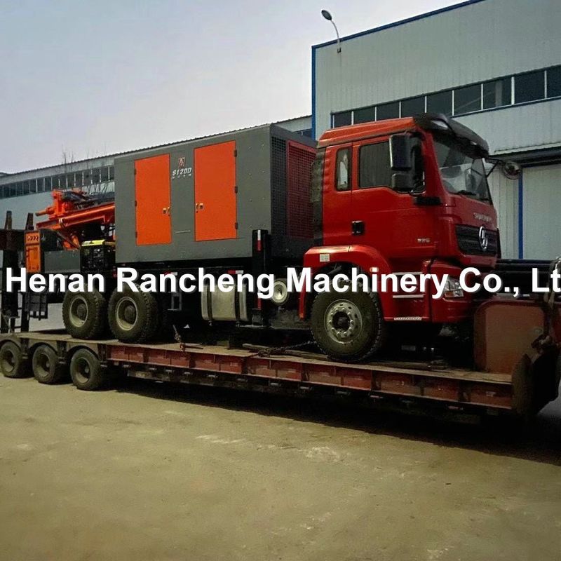 DTH-Lkw-Wasserbohrmaschine mit Luftkompressor für 200 m