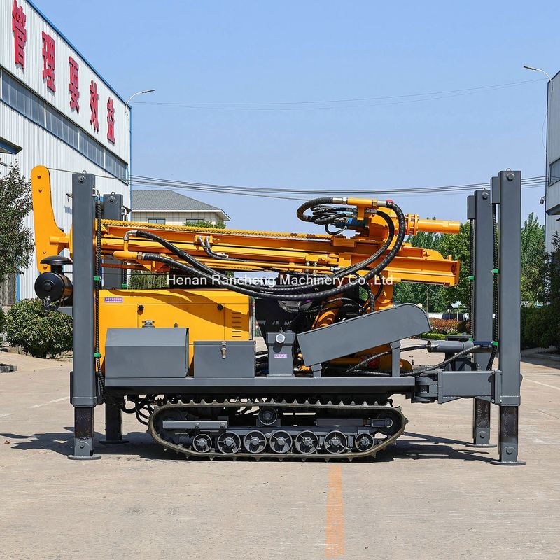 Hohe hydraulische Stützbeine 350m Crawler Bohrloch Wasser Bohrgerät mit 91 kW Motor
