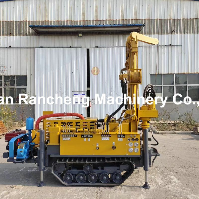 150m Bohrtiefe Pneumatische DTH-Crawler-Bohrmaschine für Wasserbohrbrunnen Bohrmaschine mit Dieselmotor