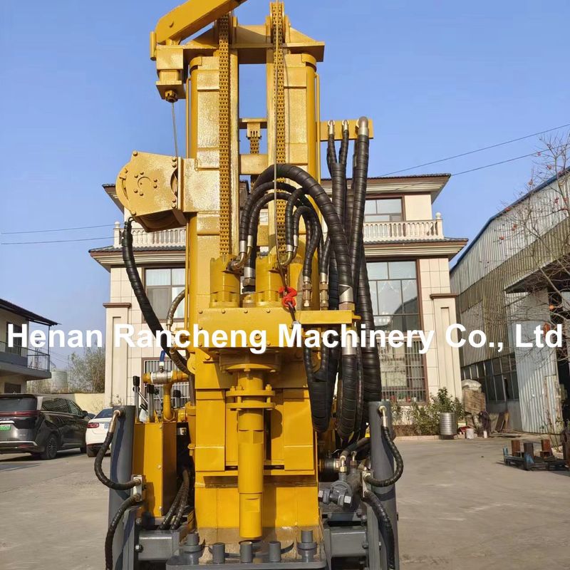 150m Bohrtiefe Pneumatische DTH-Crawler-Bohrmaschine für Wasserbohrbrunnen Bohrmaschine mit Dieselmotor