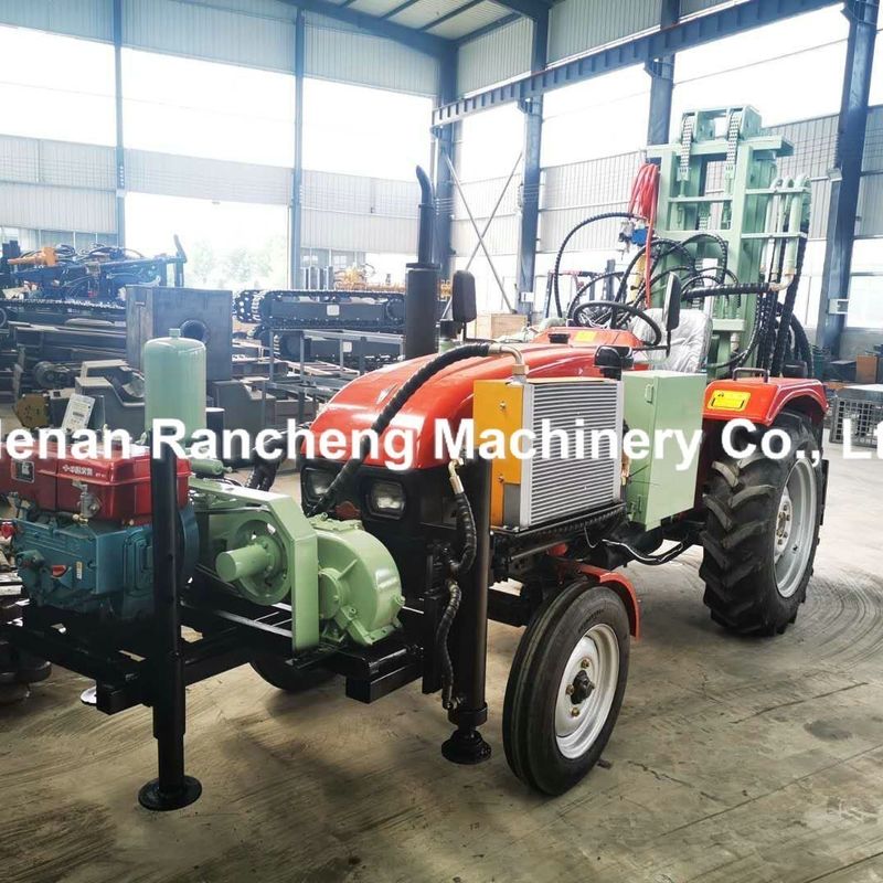 200m Traktor-montierte Tiefwasserbohranlage 45 PS Dieselmotor Hydraulische Wasserbohrmaschine