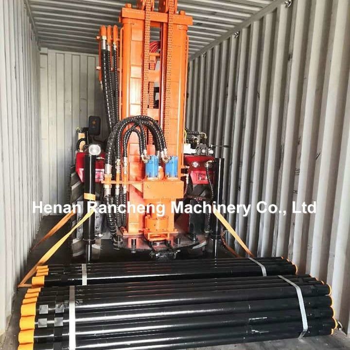 200m Traktor-montierte Tiefwasserbohranlage 45 PS Dieselmotor Hydraulische Wasserbohrmaschine