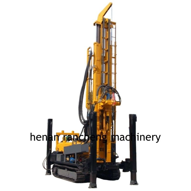 Hohe hydraulische Stützbeine 350m Crawler Bohrloch Wasser Bohrgerät mit 91 kW Motor