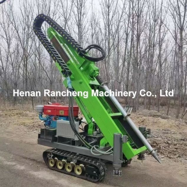 1.2T 30m 30PS Motor Power Crawler Solar Pile Drive mit 4 hydraulischen Beinen