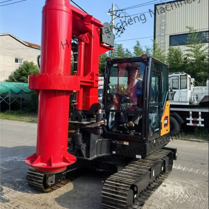 RCQ-10C Mini Hydraulic Rotary Piling Rig Kubota Dieselmotor Sany Bagger Chassis