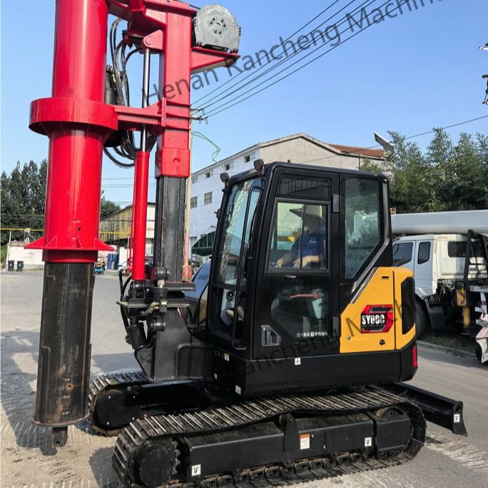 RCQ-10C Mini Hydraulic Rotary Piling Rig Kubota Dieselmotor Sany Bagger Chassis