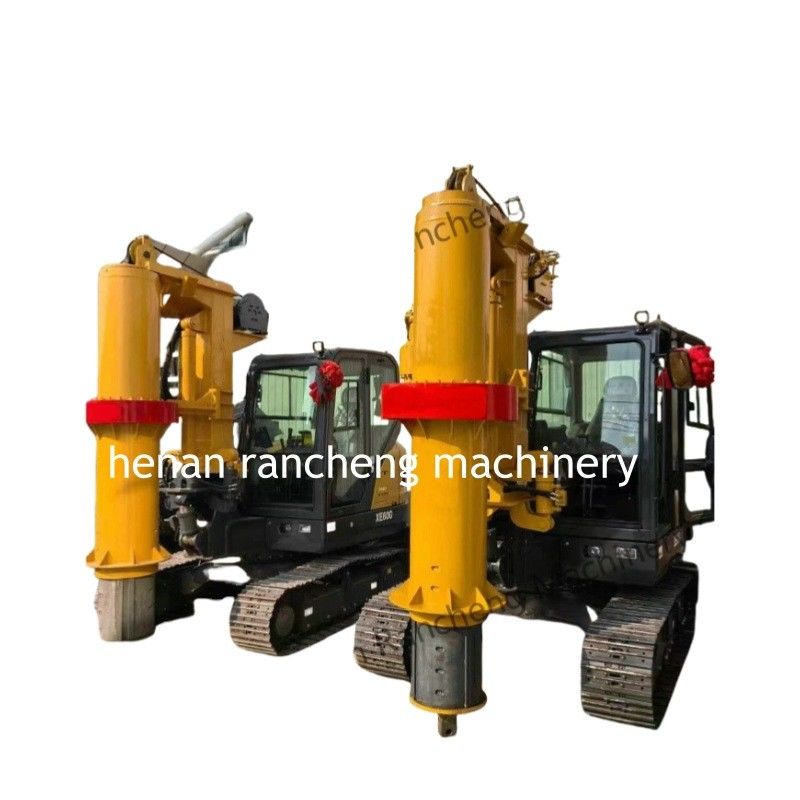 RCQ-10C Mini Hydraulic Rotary Piling Rig Kubota Dieselmotor Sany Bagger Chassis