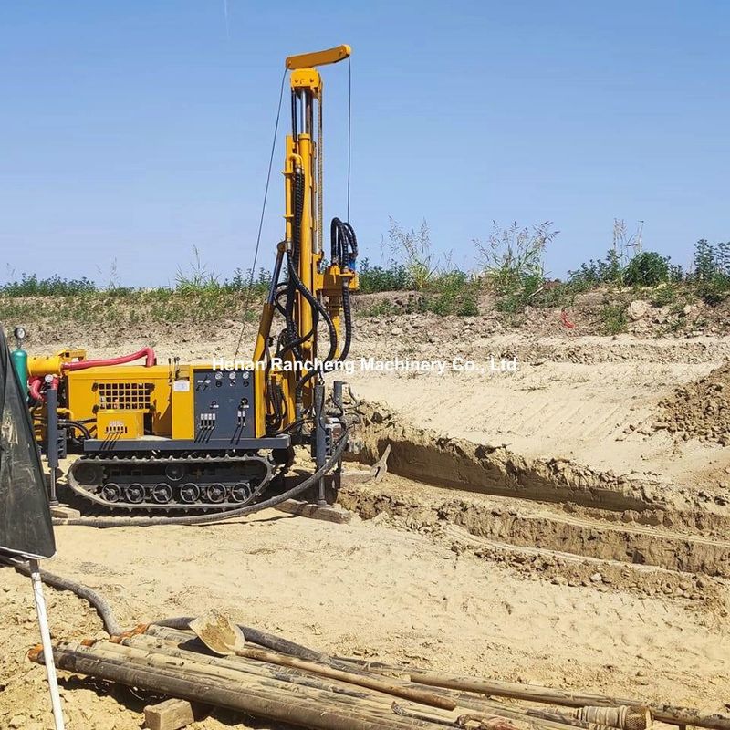 Crawler-Typ Hydraulisches Wasserbohrgerät für Kernbohrgerät Heim-Wasserbohrgeräte 150m Tiefe