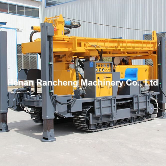 Hydraulisches Bohrloch-Wasserbohrgerät 350m Wasserbohrgerät Crawler Hydraulisches tragbares Bohrgerät