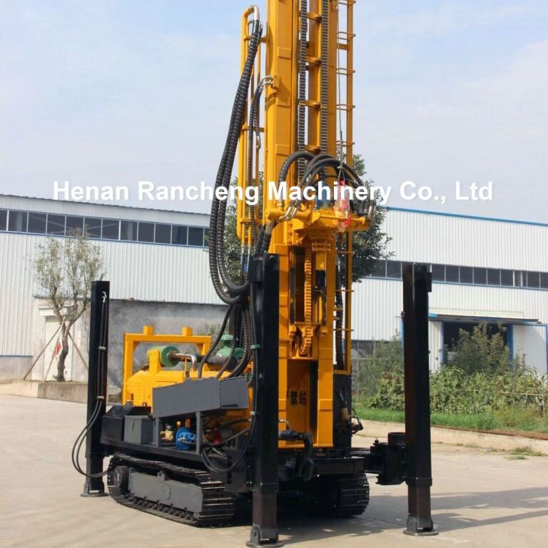350m Crawler Montierte Wasserbohrmaschine Bohrloch Pneumatische Wasserbohrmaschine Bohrbohrmaschine