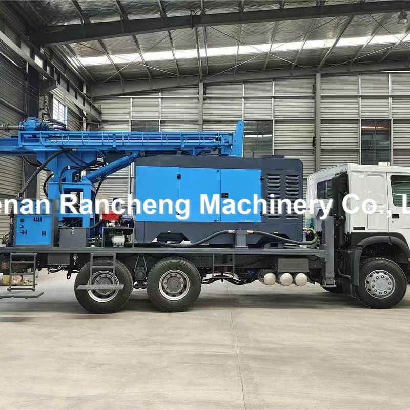 Vollhydraulische Wasserbohrmaschine 500m tiefe Bohrstelle Lastwagen Wasserbohranlage