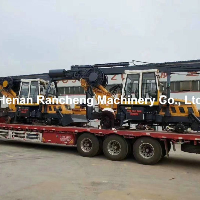 500-1500 mm Vielseitiges Rad-Typ Auger Piling Rig Für 30-50r/Min Powerhead Drehgeschwindigkeit