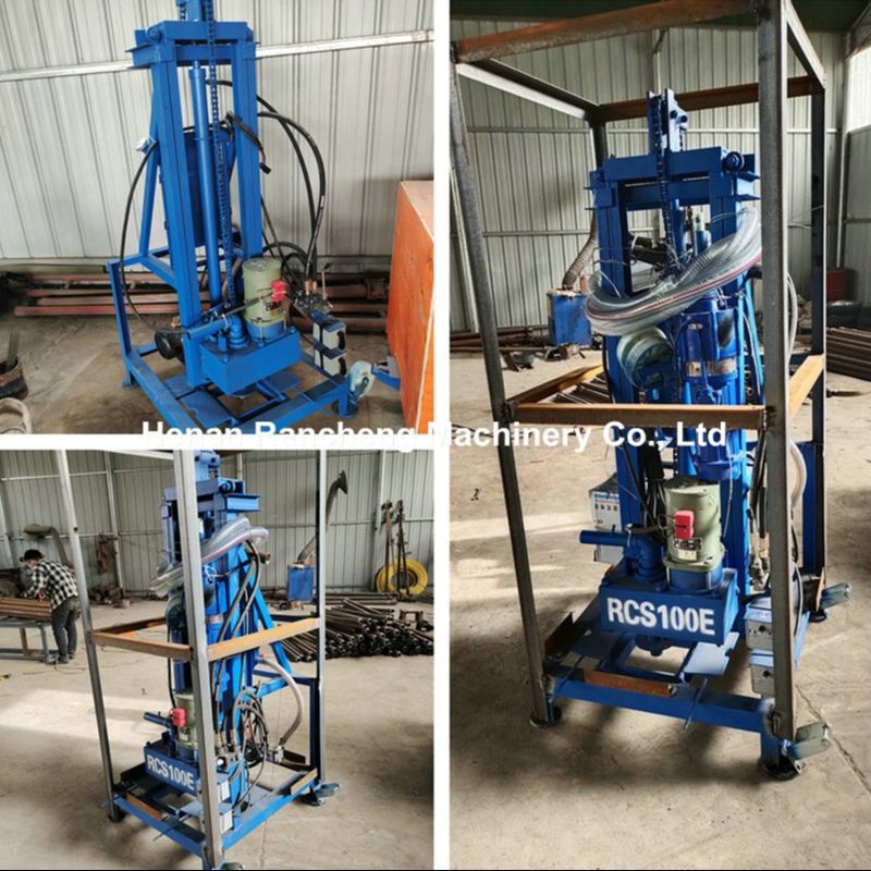 100 m tiefe elektrische, tragbare Wasserbohranlage mit Motor mit 22 PS und maximaler Last von 40 kg