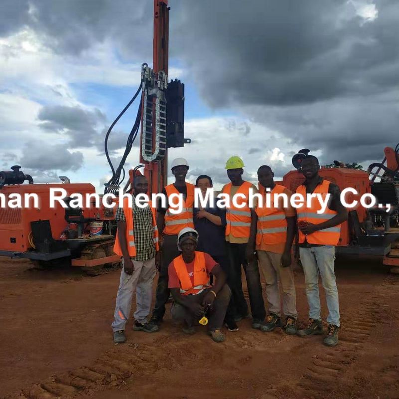 Hydraulisches Bohrgerät RC260Y Modell sowohl Rotationsbohrung als auch Ramming Ramming Head für Max 6m Ramming Pipe