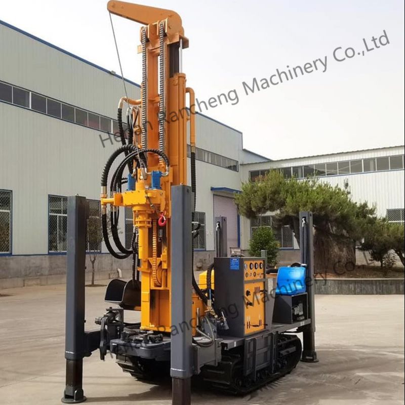 350 m Bohrtiefe 91 kW Yuchai-Motor Wasserbohranlage 22T Hebekraft