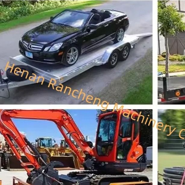 5t 5m*2,2m Plattform Lkw Halbanhänger Achse Doppelachse Elektrische Bremse