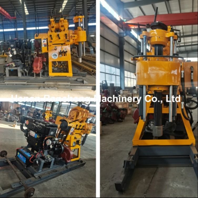 200m Tiefe Hydraulische kleine Bohrstelle Mutil Funktionelle Bohrmaschine mit 20 PS Dieselmotor