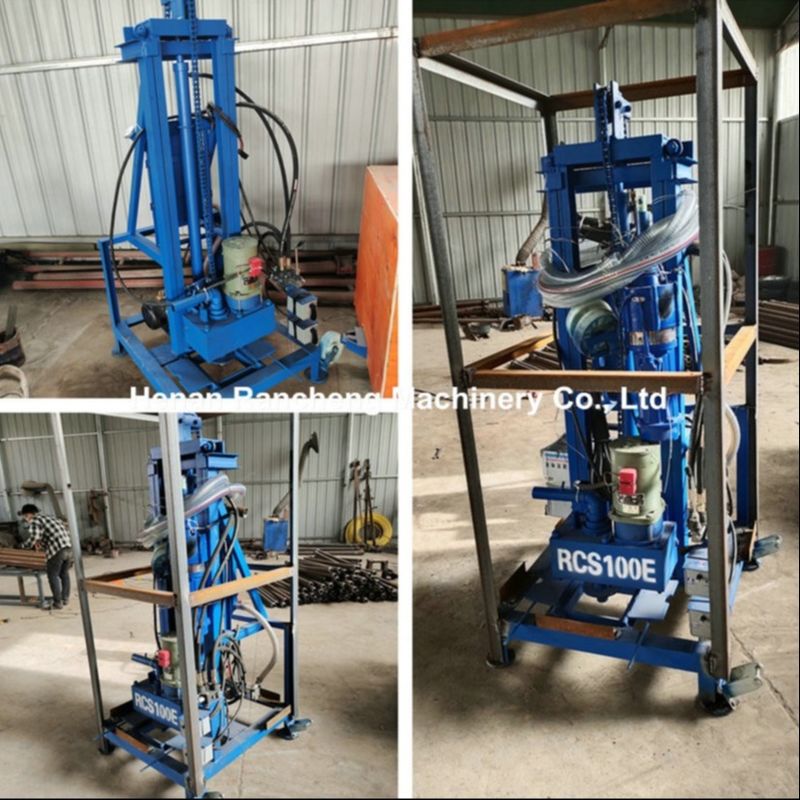 100 m tiefe elektrische, tragbare Wasserbohranlage mit Motor mit 22 PS und maximaler Last von 40 kg
