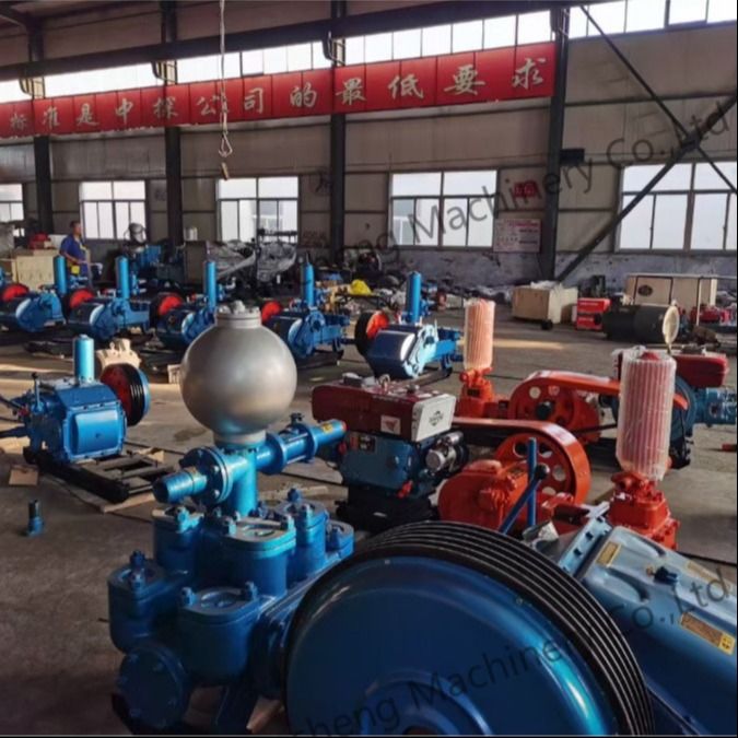185KW Leistung 7MPa Höchstdruck Bohrschlammpumpe für 1000m tiefe Wasserbrunnen Projekte 7200kg