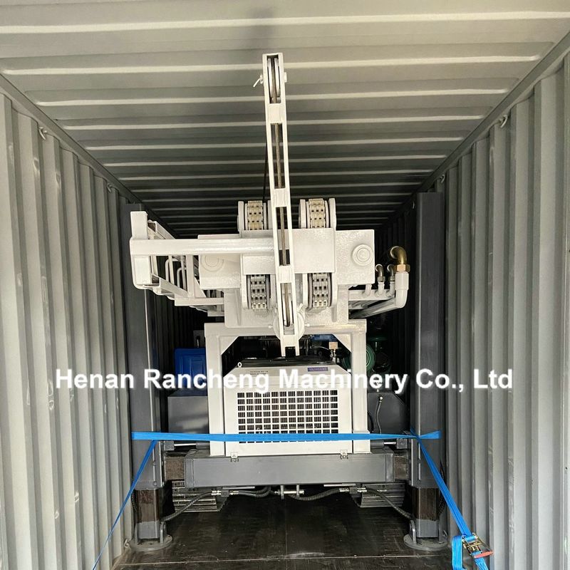 350m Crawler Montierte Wasserbohrmaschine Bohrloch Pneumatische Wasserbohrmaschine Bohrbohrmaschine