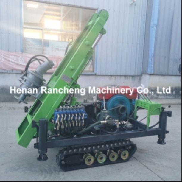 RCKM-30s Kleiner hydraulischer Pfahlrammer mit 28 PS Benzinmotor für die Solarpfahlinstallation, effizient und präzise