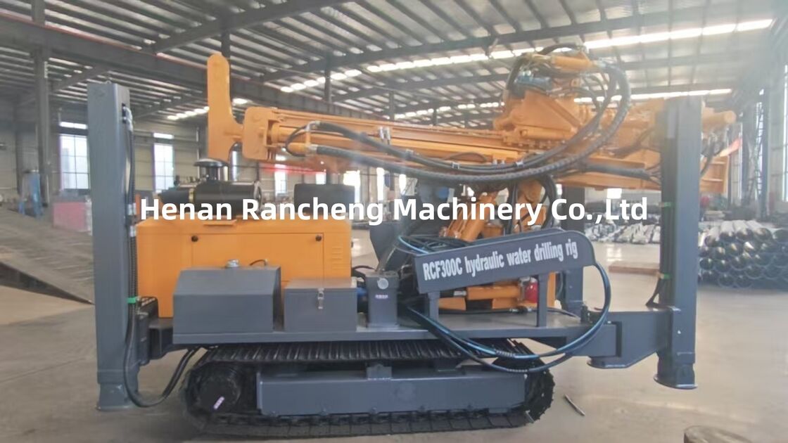 300m Bohrtiefe Wasserbrunnen Crawler Typ Bohrmaschine 85KW Yuchai Motor
