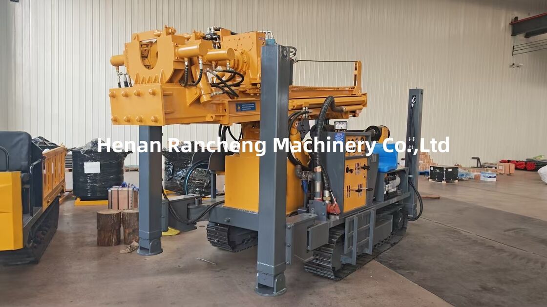 300m Bohrtiefe Wasserbrunnen Crawler Typ Bohrmaschine 85KW Yuchai Motor